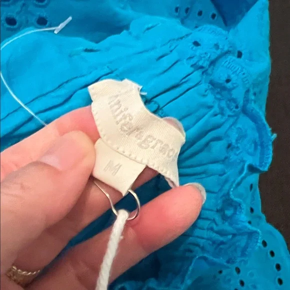 # 0891+ Women's Blue Eyelet Top - Picture 4 of 10